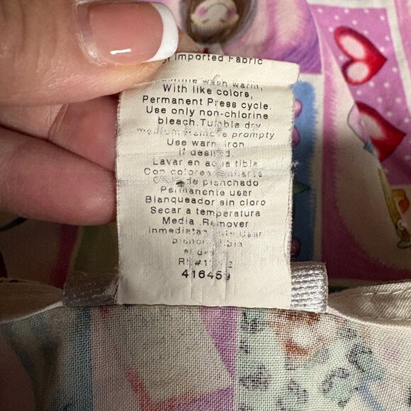 White Swan Scrub Top Womens Size XL Nurses Rule Cartoon Short Sleeve V-Neck - Picture 8 of 9